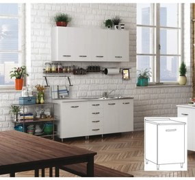 KIT CUCINA BASE 1A.CM.40X50X85H BIANCO