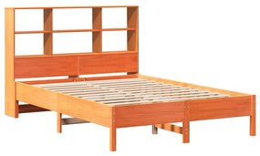 Letto libreria senza materasso marrone cera 135x190 cm in pino