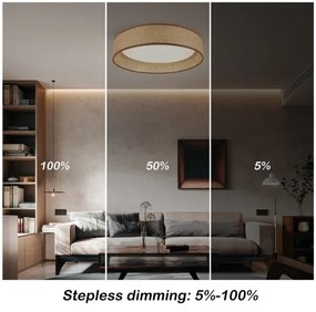 Immax NEO 07288L - LED+CCT dimmerabile plafoniera LONA 36W/230V diam. 45,5 cm + telecomando