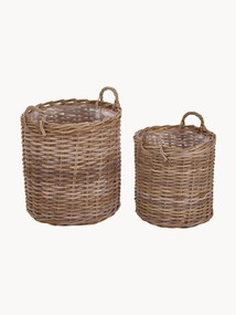 Set 2 ceste per piante in rattan Indo