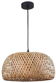 Lampadario a sospensione con filo KORFU 1xE27/20W/230V diametro 38 cm bambù