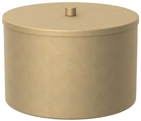 Scatola metallica da stoccaggio 12x17,5 cm oro