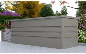Baule portaoggetti da giardino volume 582 litri in Acciaio galvanizzato Grigio - TOMASO