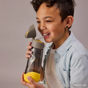 Bottiglia con cannuccia 600 ml - Batman