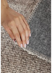 Tappeto grigio/color crema lavabile 160x230 cm Rocco Dark Cream – Elle Decoration