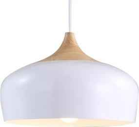 Lampada da soffitto pensile singola Bari Bianco