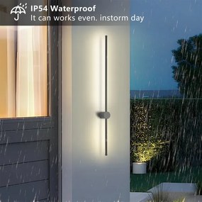 Brilagi - Applique da esterno a LED AURA LED/20W/230V 3000K IP54 antracite