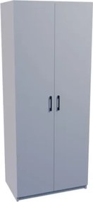 Armadio Guardaroba 74x45x182 Con Barra Appendiabiti Brando Bianco