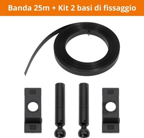 Profilo Sospeso STARLINE Nero 25m per strisce LED con Banda e fissaggio Variante Lunghezza 25 Metri