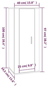 Set Mobili Porta TV 3 pz Bianco Lucido in Legno Multistrato