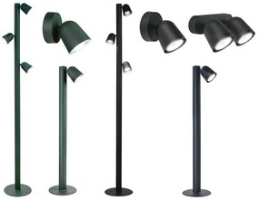 Lampione da giardino, Phily H 211 cm, antracite, IP44 INSPIRE