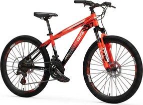 Bicicletta per Ragazzi 26" Predator Cambio Shimano Tourney TZ 21V Arancione...