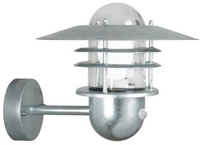 Nordlux - Lampada da parete per esterni con sensore AGGER 1xE27/60W/230V IP54 argento