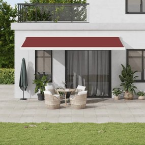 Tenda Da Sole Retrattile Manuale Bordò 500x300 Cm /