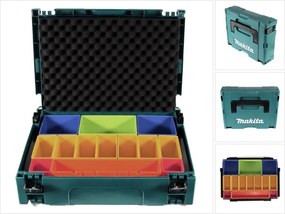 Makpac 1 valigetta sistema + inserto scatola con scatole colorate P-83652 + inserto coperchio in schiuma - Makita