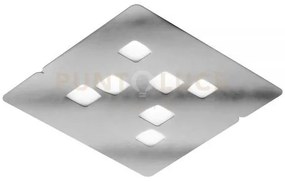 Giselle p/g - plafoniera colore acciaio e bianco 7 luci attacco gx5...