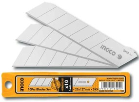 Set 10 lame a spezzare 25x127mm SK4 – Alta resistenza, confezione richiudibile
