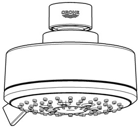 GROHE 27591001 - Soffione doccia TEMPESTA COSMOPOLITAN 100, 100 mm, cromo lucido
