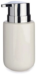 Dispenser di Sapone Bianco Argentato Metallo Ceramica 300 ml (6 Unità)
