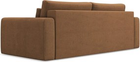 Divano color terracotta allungabile/con contenitore 238 cm Kapua – Makamii