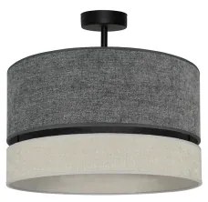 Duolla - Lampadario a plafone DOUBLE 1xE27/15W/230V diametro 40 cm grigio