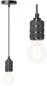 Lampada Da Soffitto Pensile Montatura Nero Chrome APP342-1CP