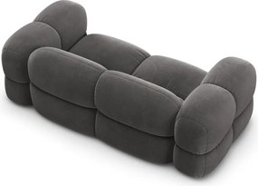 Divano grigio con rivestimento in velluto 210 cm Loretto – Cosmopolitan Design