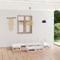 Set Divani da Giardino 9 pz in Legno Massello di Pino 3076105