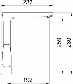 Novaservis - Miscelatore per lavello METALIA, finitura cromo lucido