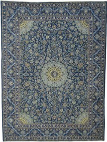 Kashmar Tappeto 300x390 Blu (Iran) Annodato A Mano