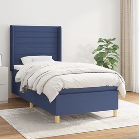 Giroletto A Molle Con Materasso Blu 80x200 Cm İntessuto /