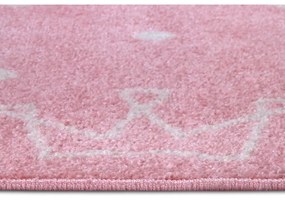 Tappeto rosa per bambini 160x235 cm Crowns - Hanse Home