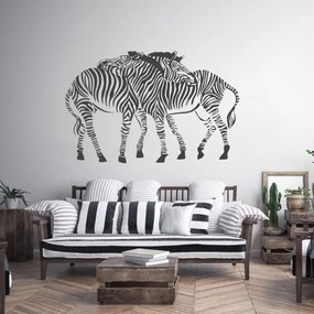 Adesivi murali - Le zebre che si vogliono bene | Inspio