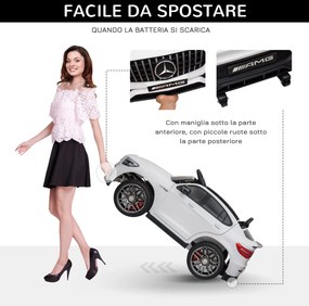 Macchina Elettrica per Bambini 12V con Licenza Mercedes GLA 45 AMG Bianca...