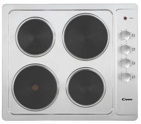 Candy CLE64KX fornello elettrico Acciaio inox Da incasso 58 cm Piastra sigillata 4 Fornelli