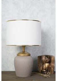 Lampada da tavolo RAMZES 1xE27/40W/230V bianca/beige