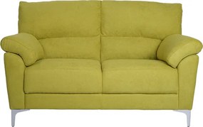 Divano in tessuto a 2 posti 146 cm braccioli imbottito GIADA Verde