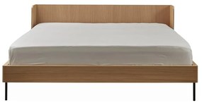 Letto matrimoniale colore naturale in rovere 160x200 cm Wrap - Bonami Selection