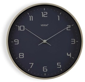 Orologio da Parete Versa Azzurro Legno PU (30,5 x 4,3 x 30,5 cm)
