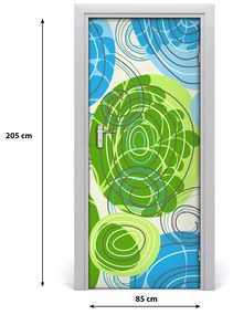 Adesivo per porta Astrazione 85x205 cm