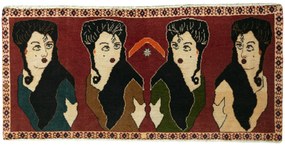 Gabbeh Tappeto 50x110 (Iran) Annodato A Mano