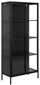 Vetrina metallica nera 80x180 cm Newcastle - Actona