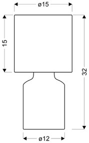 Lampada da tavolo INER 1xE14/40W/230V marrone