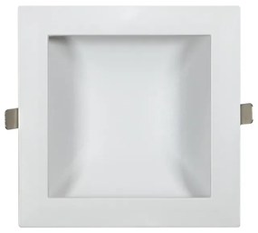 Faro LED da incasso Luce INDIRETTA 20W Quadrato Foro da 155x155mm a 172x172mm Colore Bianco Naturale 4.200K