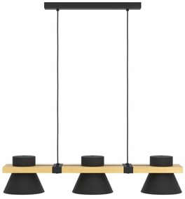 Eglo 43956 - Lampadario a sospensione con filo MACCLES 3xE27/15W/230V