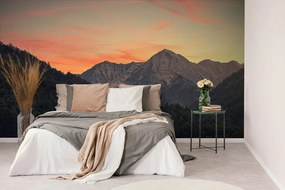 Carta da parati – Tramonto sulle montagne