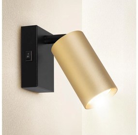 Brilagi - Faretto da parete SELE 1xGU10/30W/230V nero/oro