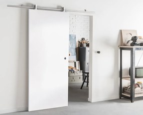 Porta scorrevole Cool in mdf bianco, L 92.5 x H 211.5 cm, con binario Ermes Reversibile