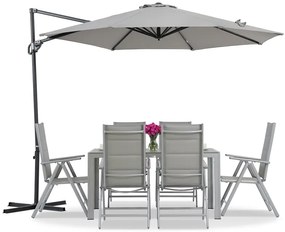 Ombrellone da giardino Pesaro 3m antracite Garden Point