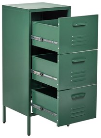 Armadio da ufficio metallo verde scuro 40 x 43 cm WOSTOK Beliani